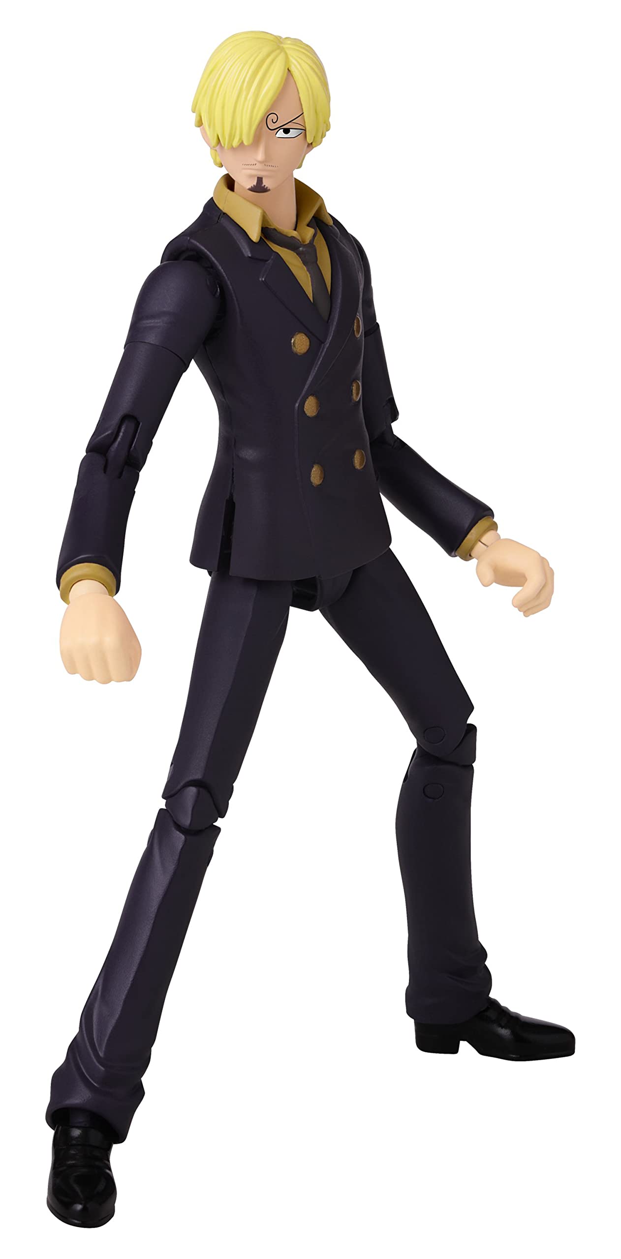 ANIME HEROES One Piece Figures Sanji Action Figure | 17cm Articulated Sanji Anime Figure With Swappable Arms And Faces | Bandai One Piece Action Figures Pirate Toys Range — image 1