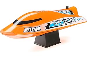 Horizon Hobby Pro Boat RC Jet Jam V2 12" Self-Righting Pool Racer Brushed RTR Batteries for Transmitter Not Included Orange PRB08031V2T1