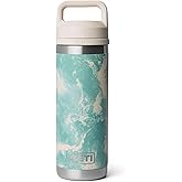 YETI Rambler 18 oz Bottle, Leakproof, Vacuum Insulated, Stainless Steel with Chug Cap, Sea View