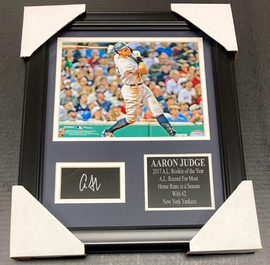 Photographs - AARON JUDGE LASER ENGRAVED SIGNATURE REPRINT FRAMED 8X10 PHOTO NEW YORK YANKEES