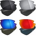 Mryok 4 Pair Polarized Replacement Lenses for Rudy Project Rydon Sunglass - Stealth Black/Fire Red/Ice Blue/Silver Titanium