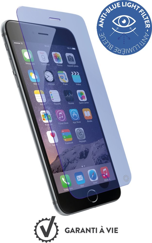 Force Glass Tempered Glass Screen Protector for iPhone 7/8 Plus - Blue