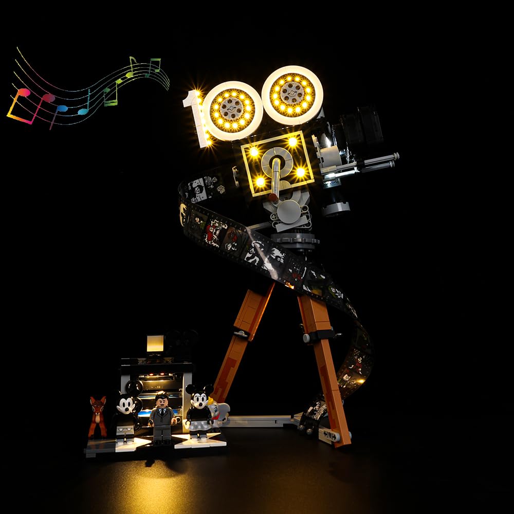 Kyglaring LED Lighting Kit (No Model) - Compatible with Lego-43230 Disney Walt Disney Tribute Camera Building Blocks Model Set - Only Leds No Brick Set (Sound Version) — image 1