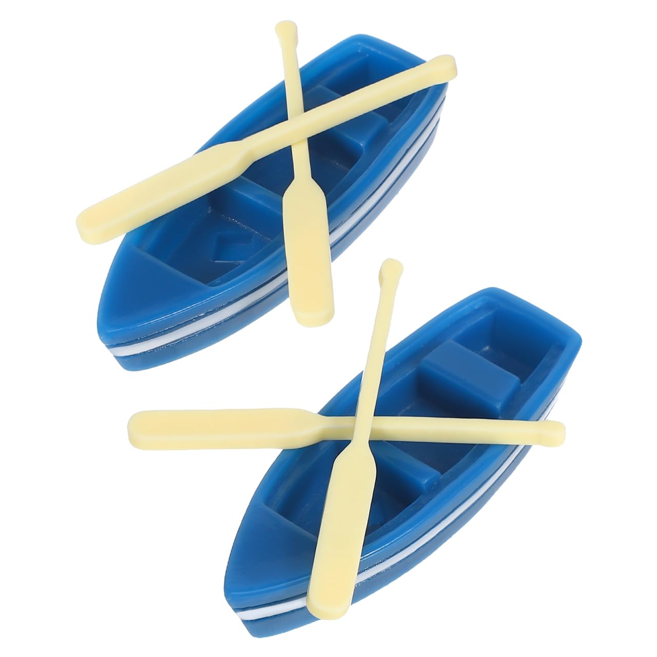 rosenice Miniature Moss Micro Landscape Boat Ornaments Small Decorative Micro Boat Garden Accessories for Dollhouses and Home D Cor 2 Sets