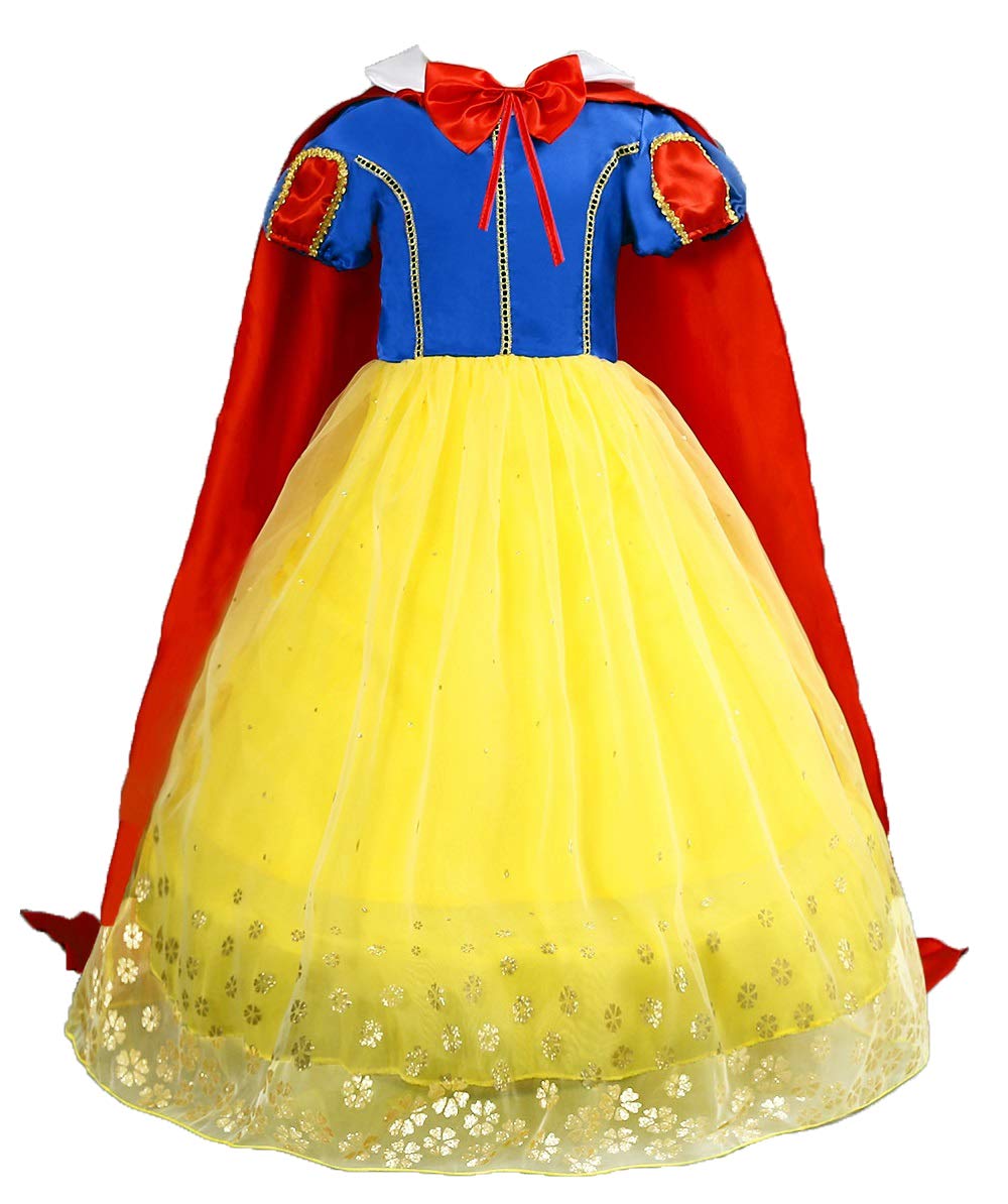 Buy Le SSara Girls Princess Snow White Costume Fancy Fairy Dressing Up