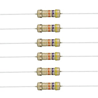Bojack 4 7k Ohm Resistors 1 2 W 5 Carbon Film Single Resistor Pack Of 200 Pcs Amazon Com Industrial Scientific