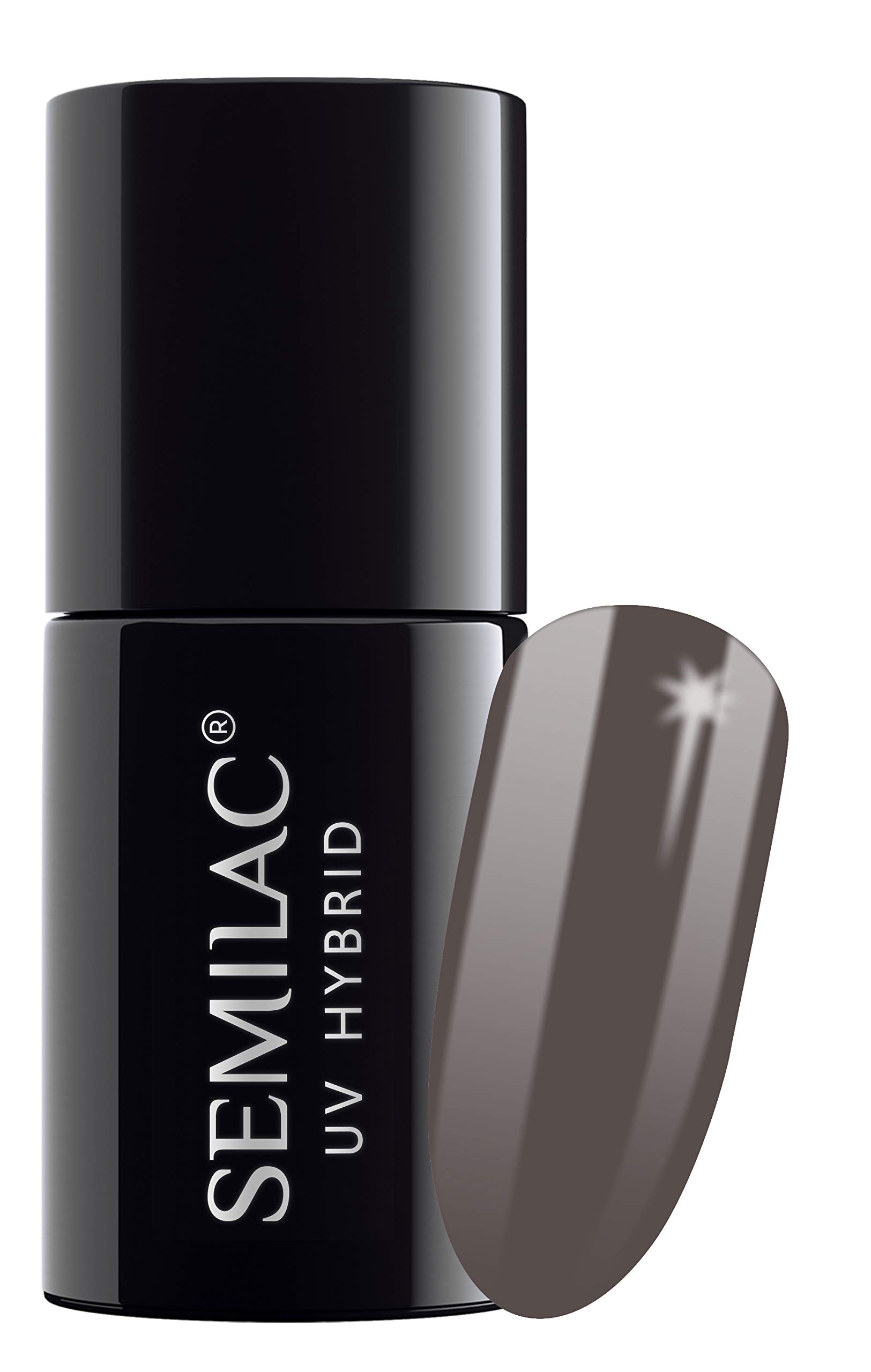 Semilac UV Hybrid Nail Polish, Number 106, 7 ml, Wet Marengo