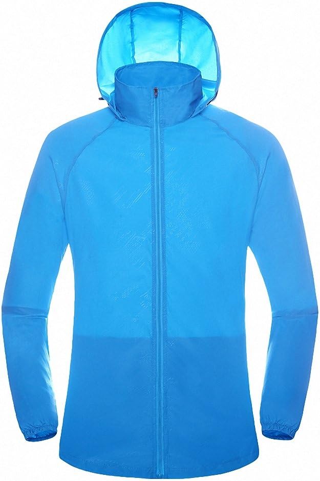 Maoko Sports Outdoor Running Windbreaker Jacket with Hood- Lightweight Sun UV Protection 15 Colors