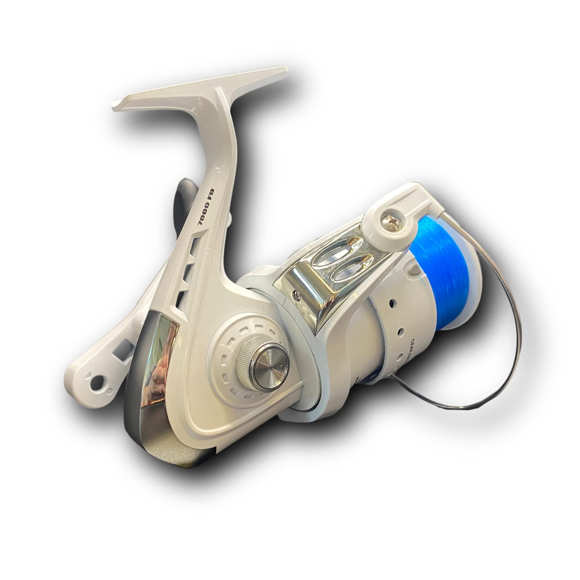 2 X SHIZUKA SK70 LARGE SEA FISHING REELS FOR BEACH PIER FISHING WITH BLUE LINE