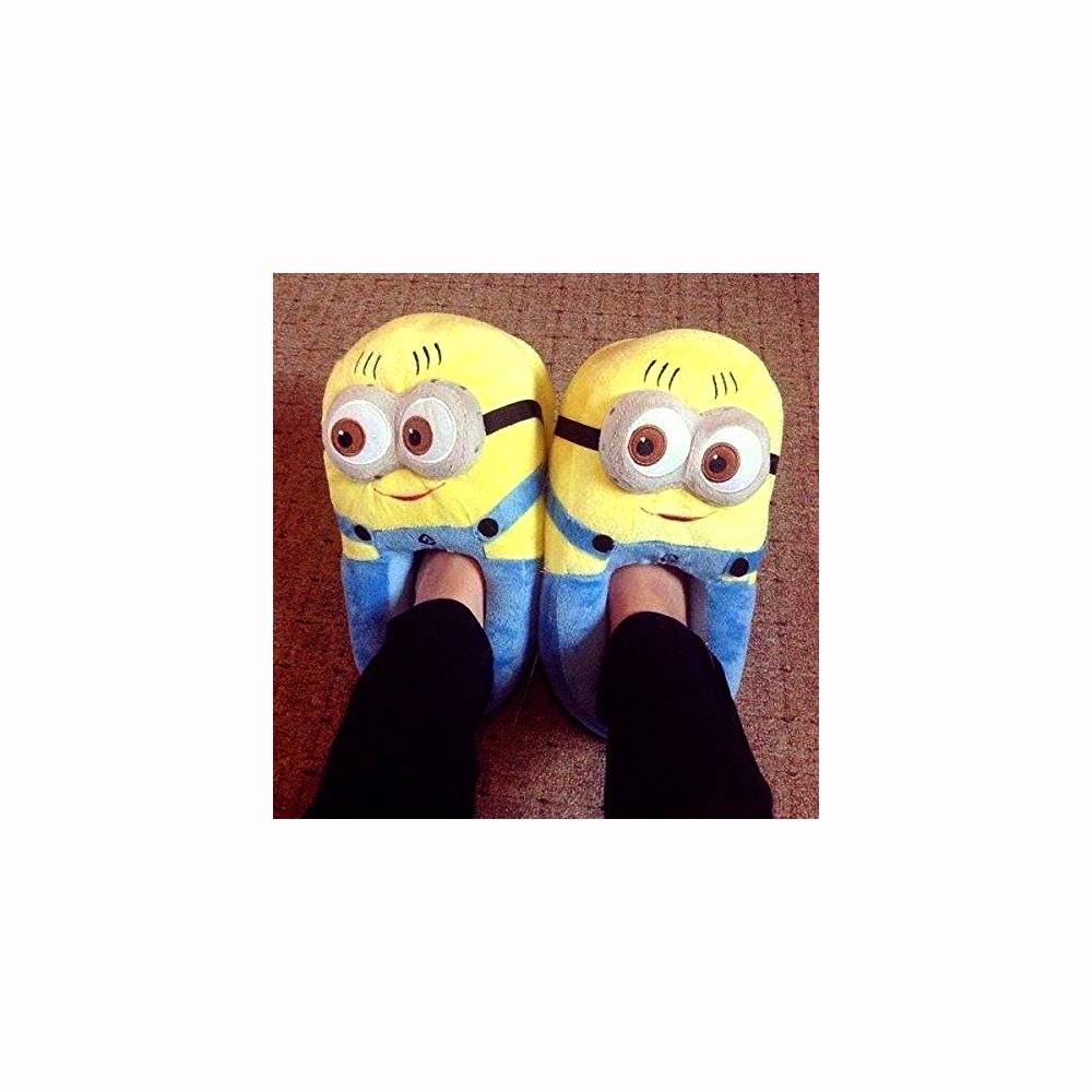 carry trip unisex minion despicable me blue cotton slippers