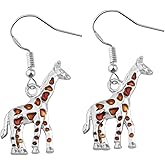 Cute Giraffe Animal Earrings - Giraffe Lover Gift