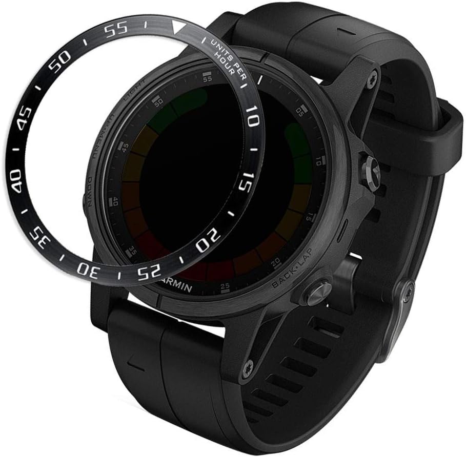 YOOSIDE - Anillo de Bisel de Reloj para Garmin Fenix 5S, Cubierta Adhesiva de Aluminio, anticaídas y Anilla de protección para Garmin Fenix 5S/5S ...