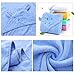 Baby Hooded Towel with Bear Ear- Soft and Thick 100% Cotton Bath Set for Girls, Boys, Infant ad Toddler, Good Choice for Baby Shower Gift (Blue)