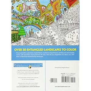 Creative Haven Insanely Intricate Entangled Landscapes Coloring Book (Adult Coloring)