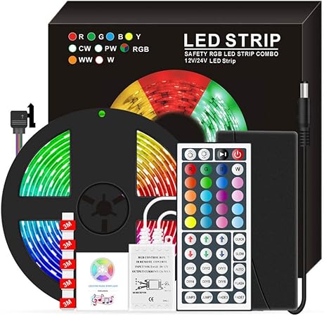 ZHENWEN Led-LichtbäNder, RGB-Farbwechsel-Led-LichtbäNder Komplettes Kit