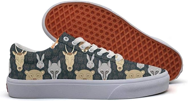 Amazon.com: Sernfinjdr Casual lace-up Canvas Shoes Men Large Polar Bear