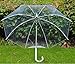Automatic Open Transparent Bubble Dome Shape Rain Clear Umbrella