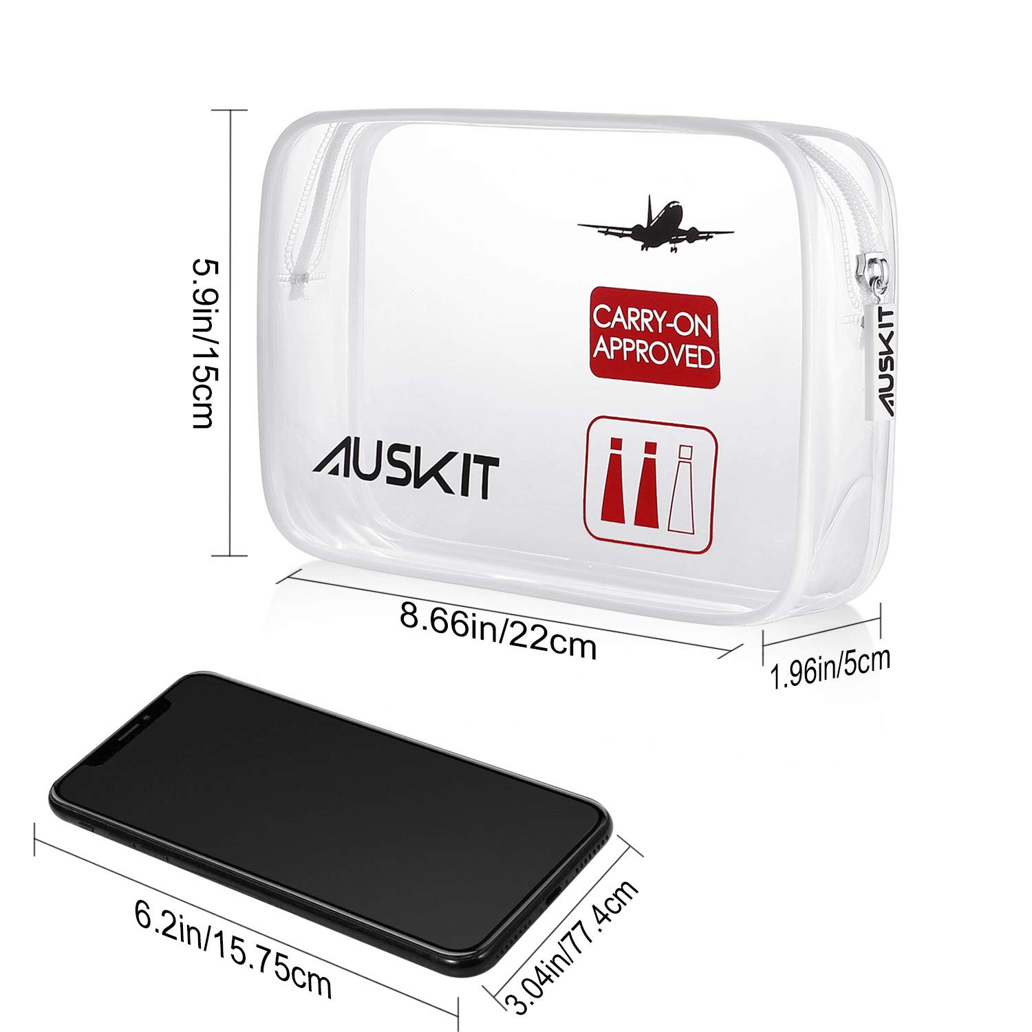 AusKit Travel Bottles TSA Approved Leak Proof, 3.3 OZ Leak Proof Travel Accessories Tube Sets, Refillable Silicone Travel Containers With Shower Lanyard for Shampoo Lotion Soap : Beauty
