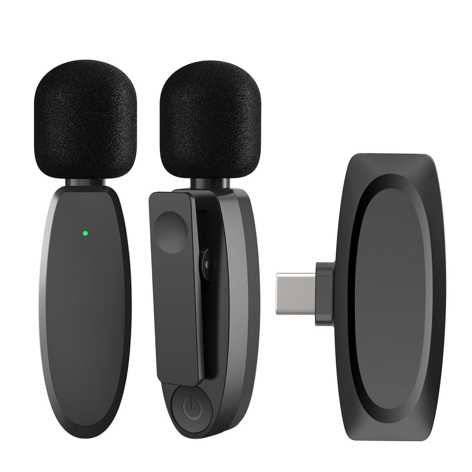 Photo 1 of MAXTOP CompactSound AP004-2-C Wireless Lavalier Microphone for Android | 48kHz | 66FT Range | Crystal Clear Audio | Ideal for Streamers, Podcasters & Content Creators