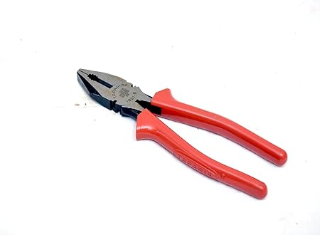 Taparia GH011 Steel Combination Cutting Plier 1621-8 Phosphate Finish (Red and Grey)