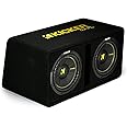 Kicker 44DCWC102 Dual CompC 10" Subwoofers in Vented Enclosure, 2-Ohm