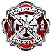 AZ House of Graphics Custom Firefighter Maltese Cross Sticker