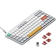 nuphy Air75 V2 Portable 75% Mechanical Keyboard,Wireless Keyboard,Supports Bluetooth/2.4G/USB-C RGB Gaming Keyboards,Compatible with Windows/Mac OS/Linux Systems White-Gateron Cowberry Switch