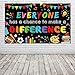 Large Classroom Banner Fabric Positive Banner Inspirational Banner for Teacher- 71”x 43” Welcome Back To School Backdrop Classroom Party Decorations Supplies