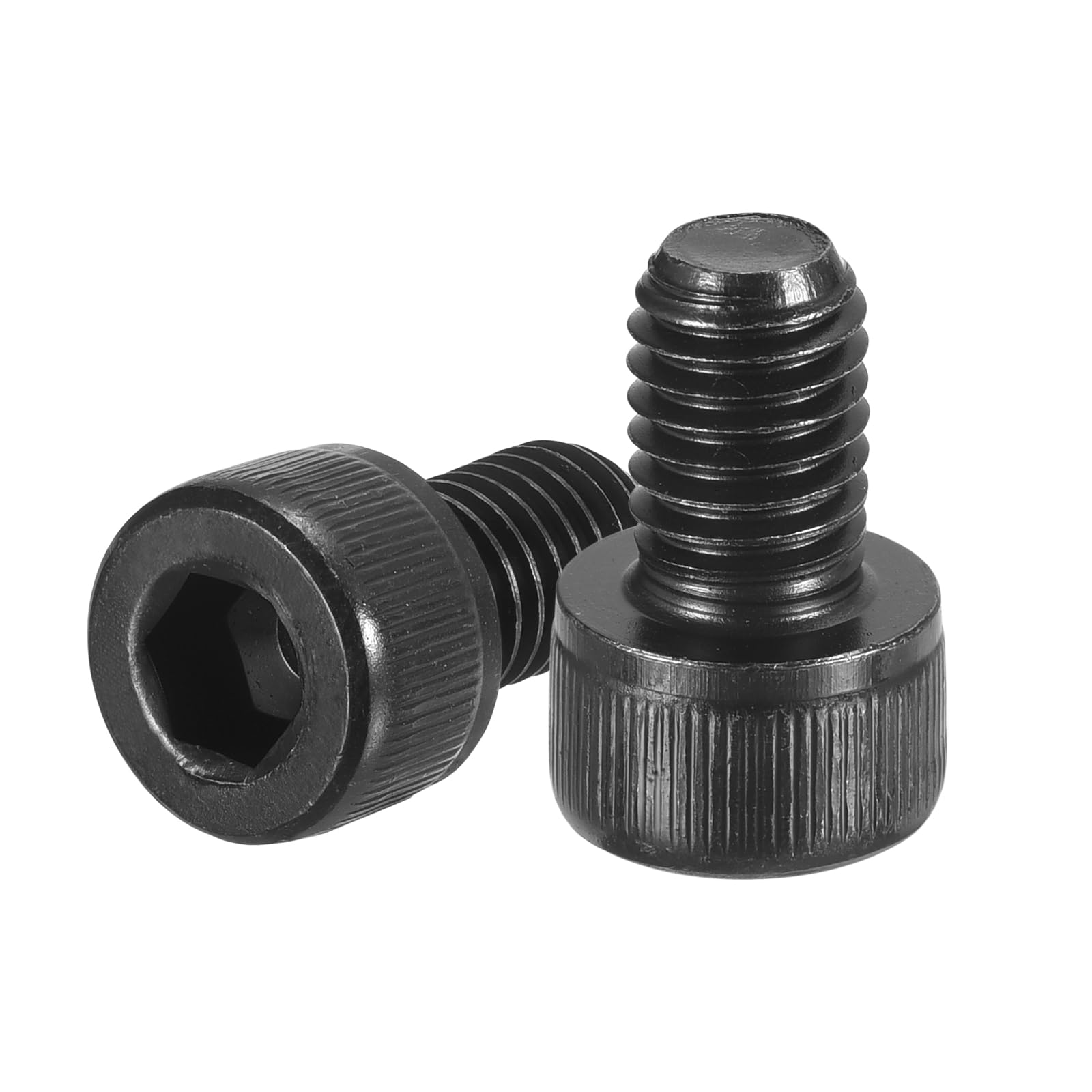 uxcell Hex Socket Bolts (M8-1.25x12), Grade 12.9 Carbon Steel Hex Socket Drive Screws, Black, 50 Pcs