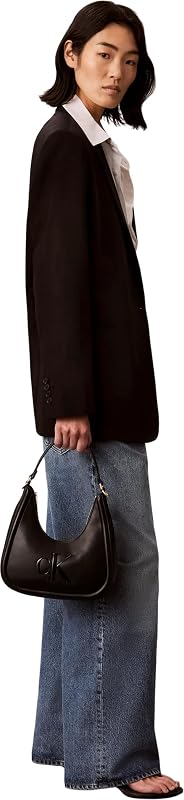 Donna Borsa a Spalla Bold Ck Small con Tracolla, Nero (Black), Taglia Unica — foto 3 di 6