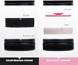 DUcare 2Pcs Makeup Brush Cleaner Set with Solid Soap & Color Removal Sponge view 7