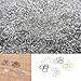 Dushi Iron Plated Jump Rings Unsoldered 6mm Diameter Jewelry Making Findings, 8 Colors, 2400 Piece