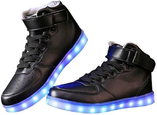 black high top light up shoes