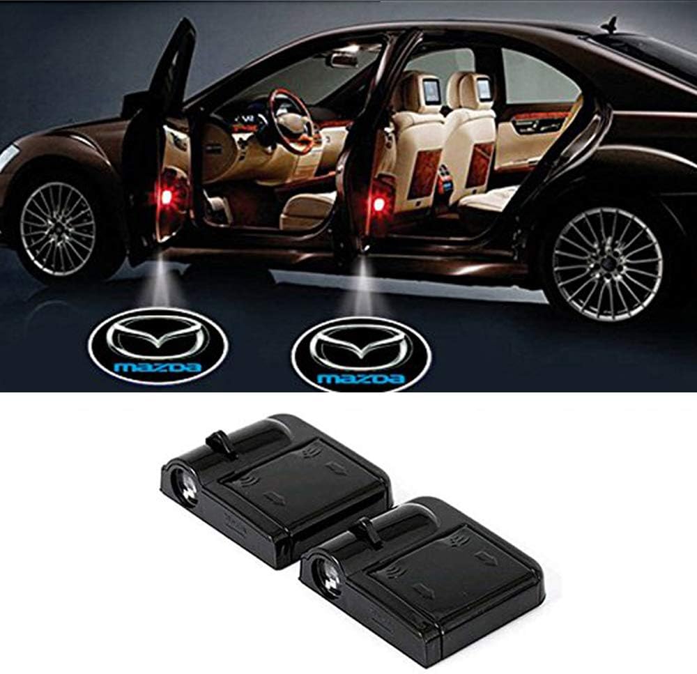 Wireless Car Door Led Welcome Laser Projector for Mazda,No Drill Type Logo Light