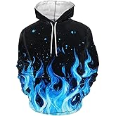 Forchrinse Green Palm Tree Sea Beach Mens Hoodies Pullover Long Sleeve Fleece Hoodie Cozy Sport Casual Outwear