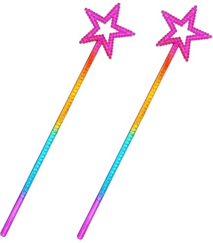 Garneck Bâton Lumineux Rotatif étoile Bleue – LED, Pile AA, Pour Fête Et Concert