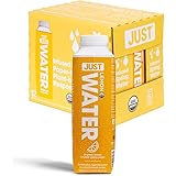 JUST Water Infused - Lemon Flavored Spring Water - Eco-Friendly and Sustainable, Boxed Bottled Water - Low Calorie Beverage w