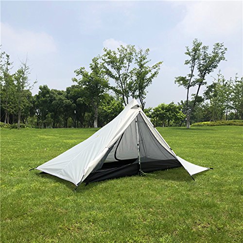 Survivalist Mosquito Net Canopy Camping Bed for Single- Compact and Lightweight Pyramid Mesh Tent - Thumbnail 4