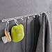 INTEY Wall Mounted Coat Rack, Heavy Duty Hooks Hanger Rack for Coats, Bags, Scarves, Towels and Umbrellas, Stainless Steel (8 Hooks)