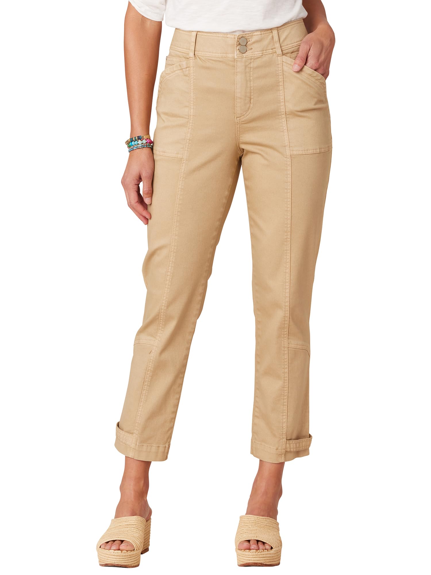 Democracy Women’s Ab Solution High Rise Utility, Vintage Walnut