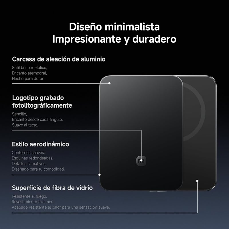 Power Bank Magnético Ultrafino 5000mAh 15W Compatível com MagSafe para iPhone Ultra-fino e bateria externa leve com carregamento sem fios, compatível com iPhone 17/16/15/14/13/12, Gletscher Silber