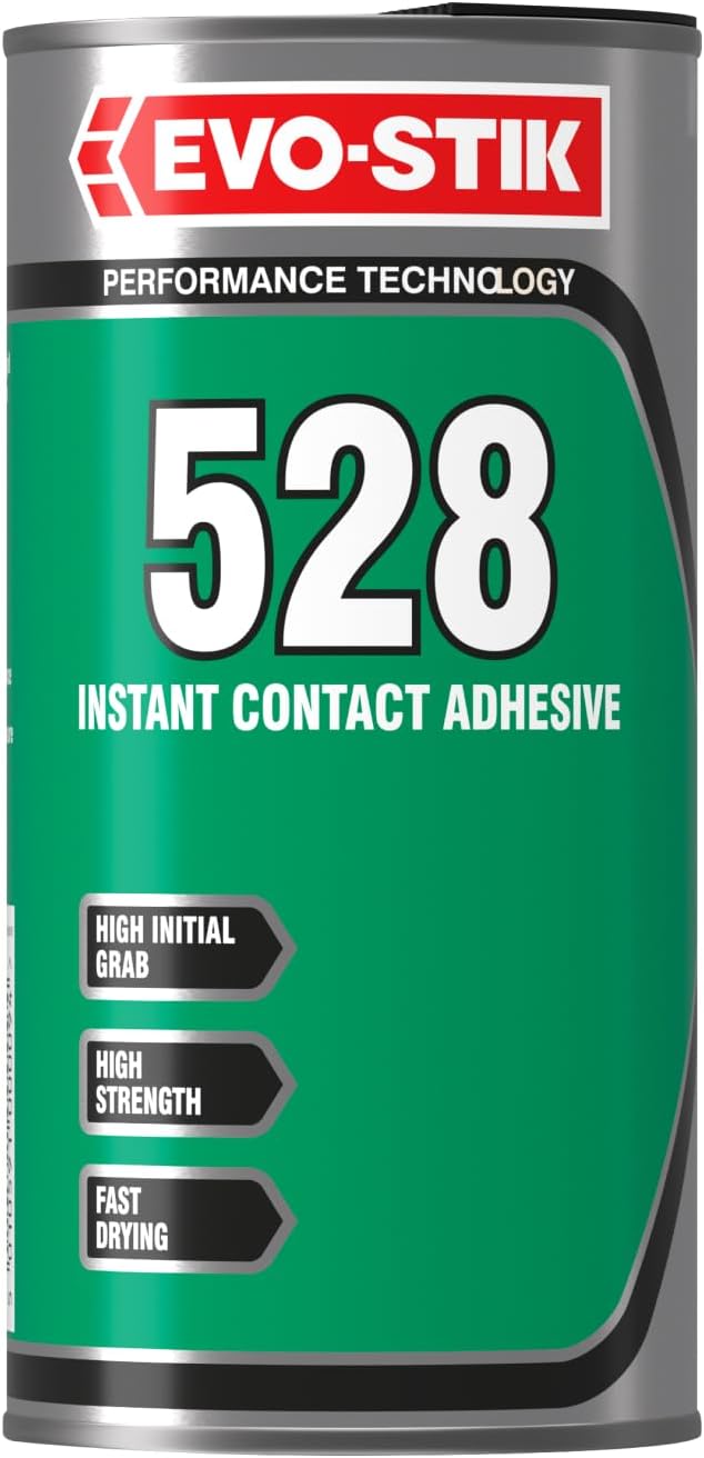 Evo-Stik 528 Instant Contact Adhesive 1 Litre Multi-Purpose High Shear