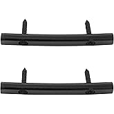 Musiclily Basic Steel String Retainer Bar for FR Tremolo Guitar Black 2Pcs | for Floyd Rose System Style