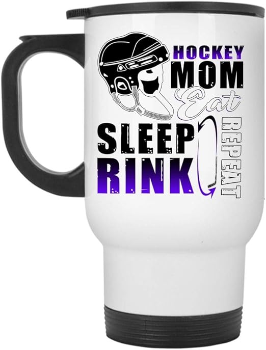 hockey mom travel mug