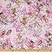 Michael Miller Petal Flower Fairies Allover Fairies Pink Fabric By The Yard