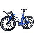 Ailejia Alloy Racing Timetrial Bike Ornament Toy Finger TT Bike Dirt Bicycle Model Bicycle Cake Topper Vehicles Model Decoration Crafts for Home (Blue)