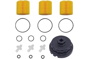 SHONEE 04152-yzza1 Oil Filter for Toyota Tacoma, Camry, RAV4, Highlander, Sienna,Tundra. Oil Change Kit with Oil Filter Wrench and Genuine Oil Filters