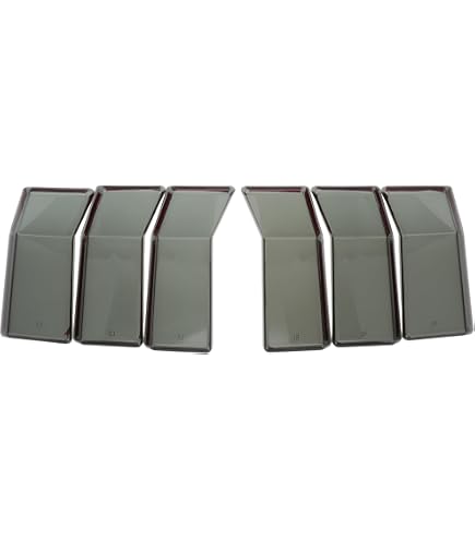 Extreme Online Store Smoke Tinted Tail Light Trim Bezels For Ford Mustang S650 (2024-Up) – Pair, Self-Adhesive