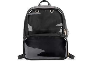 STEAMEDBUN Ita Bag Double Window Candy PU Leather Backpack Kawaii Pins Bag with insert