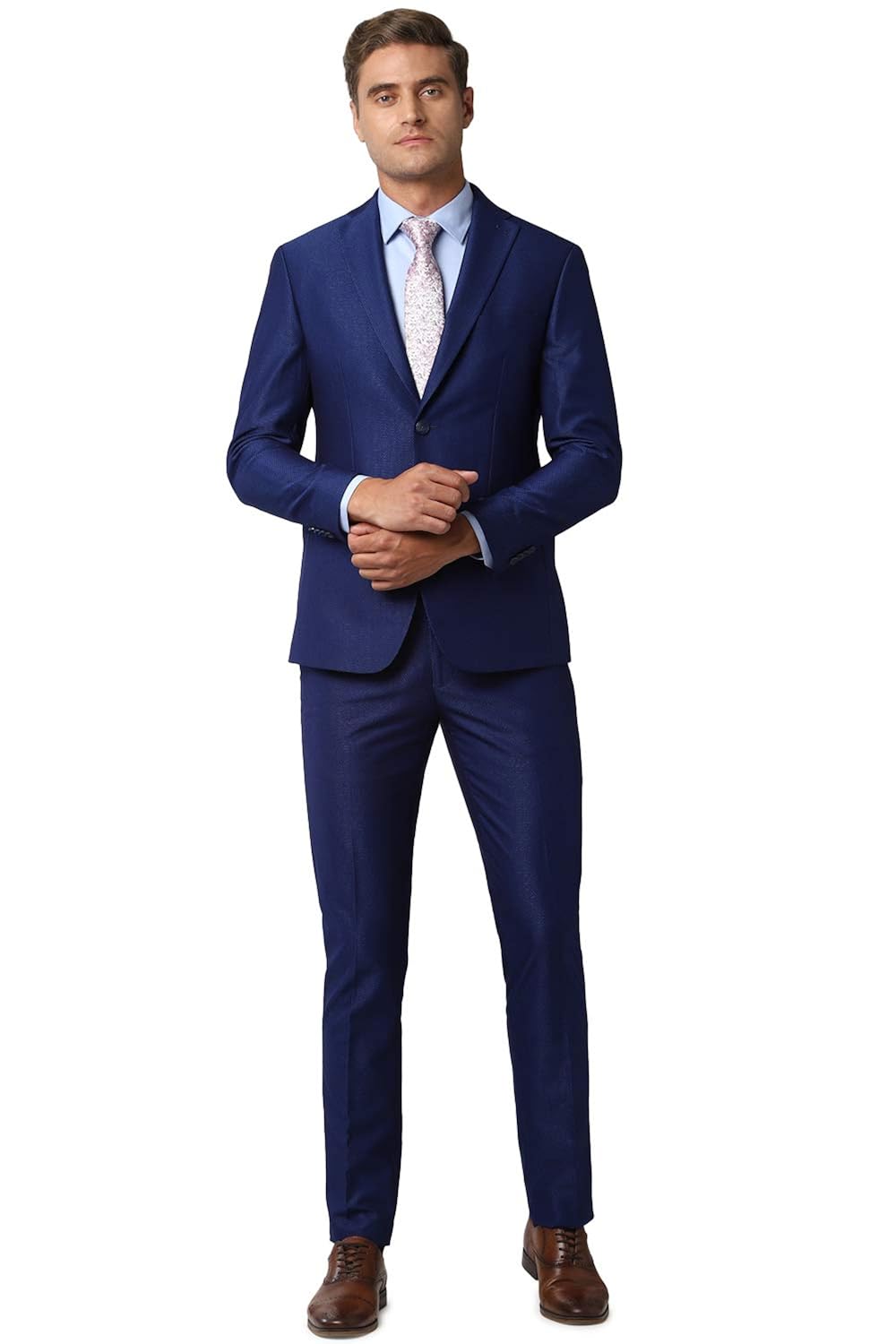 Buy Peter England Men's Polyester Blend Two Piece SuitDress Set at